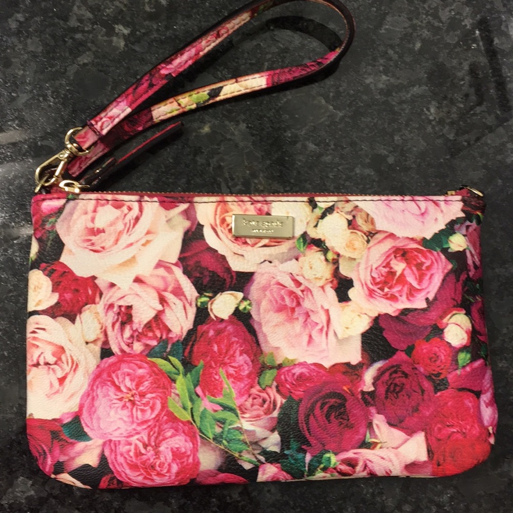 Kate Spade Floral Wristlet